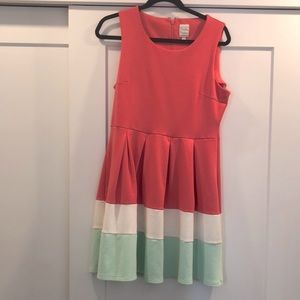 Pastel Fit & Flare Summer Dress